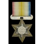 Punniar Star 1843 (Private John Houghton 50th Queen's Own Regt.) fitted with adapted silver...