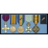 A most unusual 'military division' O.B.E. group of five awarded to Wing Commander A. F. P. H...