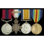 A Great War 'Western Front 1915' D.C.M. group of four awarded to Lance-Corporal J. J. Ingram...