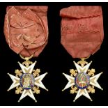 France, Kingdom, Royal and Military Order of St. Louis, Knight's breast badge, 37mm, gold an...