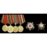 Union of Soviet Socialist Republics, Order of the Red Star, 2nd type, silver and enamel, the...