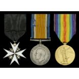 An Order of St. John group of three awarded to Henry E. R. Taylor, British Red Cross Society...