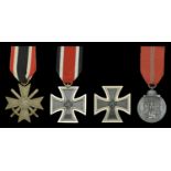 A well-documented Second World War German 1940 'Battle of Britain' Iron Cross group of four...