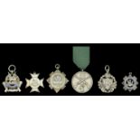 Regimental Prize Medals (6), Transvaal Scottish Regimental Fob (2), Southern Rhodesia Volunt...