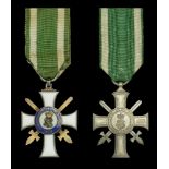 Germany, Saxony, Order of Albert, 2nd type (2), Knight's 2nd Class breast badge, with crosse...