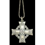 Canadian Memorial Cross, G.V.R. (859351 Pte. H. Murray) on white metal neck chain, very fine...