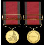 The Small Army Gold Medal for Corunna awarded to Major Chichester McDonnell, 82nd Foot, a ve...