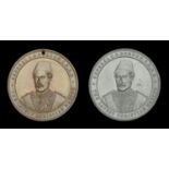 General Gordon, Memorial Medal 1885 (2), Bronze, White Metal, 45mm, Obv. bust almost facing,...