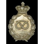 Staffordshire Volunteer Rifle Corps Officer's Pouch Belt Plate. A fine Officer's HM Silver...