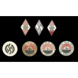 German Second World War Hitler Youth NPEA and DJ Insignia. Comprising a 1st pattern Hitler...