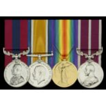A Great War 1918 'Western Front' D.C.M. group of four awarded to Warrant Officer Class 2 D....