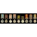 Miniature Medals: Crimea 1854-56, 1 clasp, Sebastopol; India General Service 1854-95, no cla...