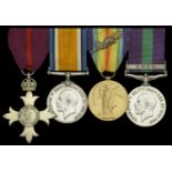 A inter-War 'Mesopotamia and Iraq operations' O.B.E. group of four awarded to Lieutenant-Col...