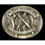 Staffordshire Volunteer Rifle Corps Arm Badge. A fine 23rd Wolverhampton HM Silver (1878) a...