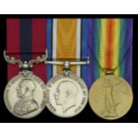A Great War 'Maricourt and Epehy, August and September 1918' D.C.M. group of three awarded t...