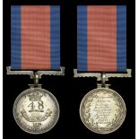 48th Foot Regimental Medal 1819, 38mm, silver, the obverse with crown above '48', '1819. Nor...