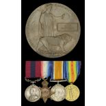 A fine Great War 'Monchy, July 1917' D.C.M. group of four awarded to Private H. Edgington, 7...