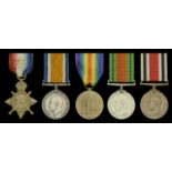 Five: Private A. W. Calder, Berkshire Yeomanry 1914-15 Star (2110 Pte. A. W. Calder. Berk...