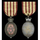 An Albert Medal Second Class for Land awarded to Able Seaman J. Ramsay, Royal Navy, for his...