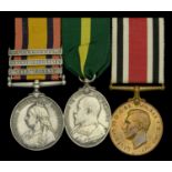 Three: Sergeant G. F. Morton, Royal Berkshire Regiment Queen's South Africa 1899-1902, 3...