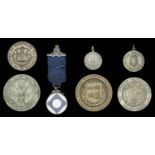 Miscellaneous Tribute Medals and Medallions, Tyne Garrison Tribute, 1918, a silver medal by...