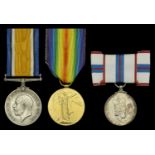 Family Group: Pair: Private A. D. Bromley, Army Service Corps British War and Victory Me...