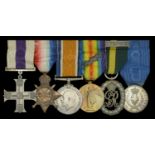 A Great War 'North Africa' M.C. group of six awarded to Major G. E. J. A. Robinson, Royal Ar...