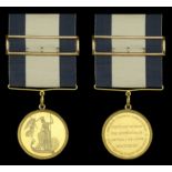 The important and rare Post Captain's Naval Gold Medal awarded to Admiral of the Red the Hon...