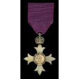 The Most Excellent Order of the British Empire, O.B.E. (Civil) Officer's 1st type breast bad...