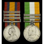 Pair: Corporal Shoeing Smith A. Wilkinson, 18th Hussars Queen's South Africa 1899-1902, 3...