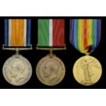 Three: Cook J. Flucker, Fishery Reserve British War Medal 1914-20 (J. Flucker. Ck. Fisher...