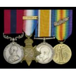 A Great War 'Fresnoy, September 1918' D.C.M. group of four awarded to Private C. Still, 1st...