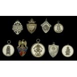Regimental Sporting Medallions (9), Welsh Regiment; 13/18th Hussars (2); The King's Hussars;...