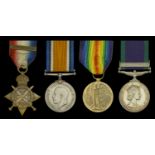 Family Group: Three: Private J. Scanlan, Royal Irish Rifles, later Royal Irish Fusiliers...