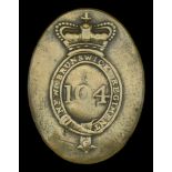 A 104th Foot Other Ranks Shoulder Belt Plate c.1800. A die stamped example of oval design,...