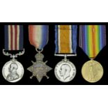 A Great War M.M. group of four awarded to Gunner H. Triplow, Royal Field Artillery Milita...