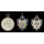 Medallions, Hundred of Salford Humane Society, Committee Badge (2), silver and enamel (O. J....