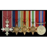 A Second War M.B.E. group of five awarded to Captain Ian McC. Black, Royal Army Service Corp...