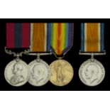 A Great War 'Western Front' D.C.M. group of three awarded to Corporal J. Edwards, Royal Lanc...