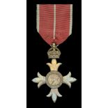 The Most Excellent Order of the British Empire, O.B.E. (Military) Officer's 2nd type breast...