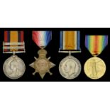 Four: Corporal W. North, Royal Berkshire Regiment Queen's South Africa 1899-1902, 2 clasp...