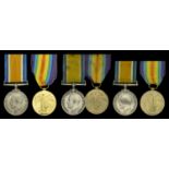 Pair: Private W. T. Land, Royal Berkshire Regiment British War and Victory Medals (26605 Pt...
