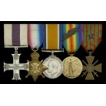A Great War 'Western Front' M.C. group of five awarded to Captain D. Falconer, Gordon Highla...