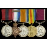 A Great War 'Moislain's Ridge, 4-5 March 1917' D.C.M. group of five awarded to Sergeant T. H...