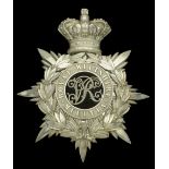 The Royal Wilshire Militia Officer's Helmet Plate. A standard pattern example c.1881-1902,...