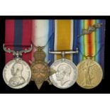 A Great War 'Ploegsteert & Neuve Eglise, April 1918' D.C.M. group of four awarded to Sergean...