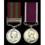 Pair: Private C. J. Burns, East Kent Regiment, who was killed in action during the Second Ba...