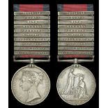 A fine 10-clasp Peninsula War medal awarded to Private Robert Beatty, 88th Foot, who was wou...