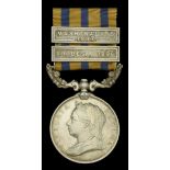 British South Africa Company Medal 1890-97, reverse Matabeleland 1893, 2 clasps, Rhodesia 18...