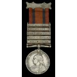 Queen's South Africa 1899-1902, 5 clasps, Cape Colony, Orange Free State, Transvaal, South A...